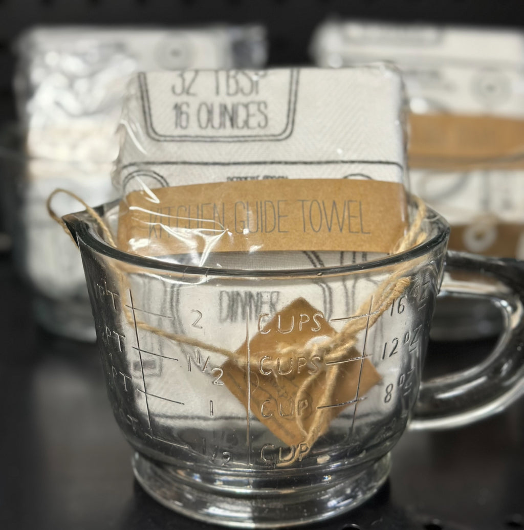 Measuring Cup with Kitchen Towel