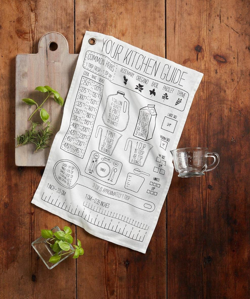 Measuring Cup with Kitchen Towel