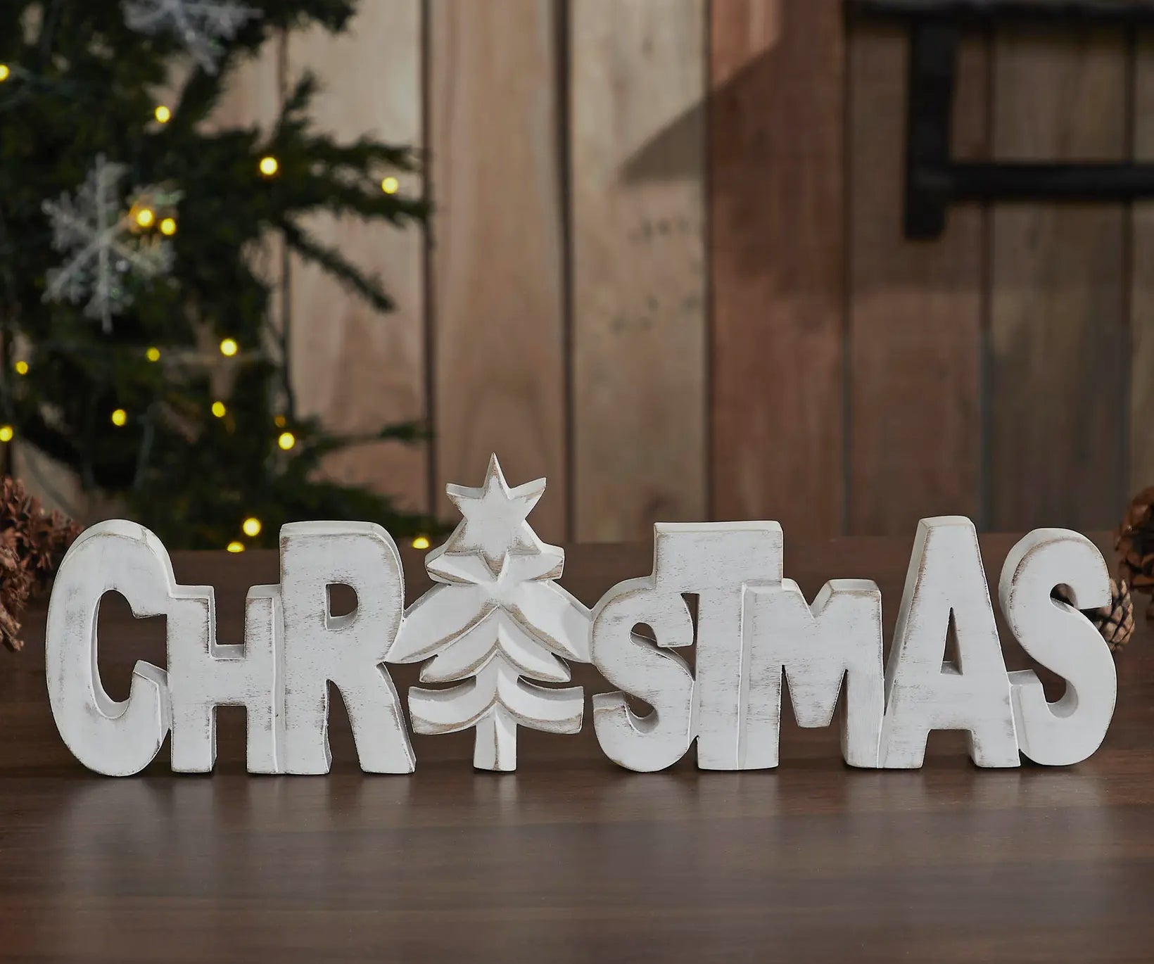 Christmas Carved Sign