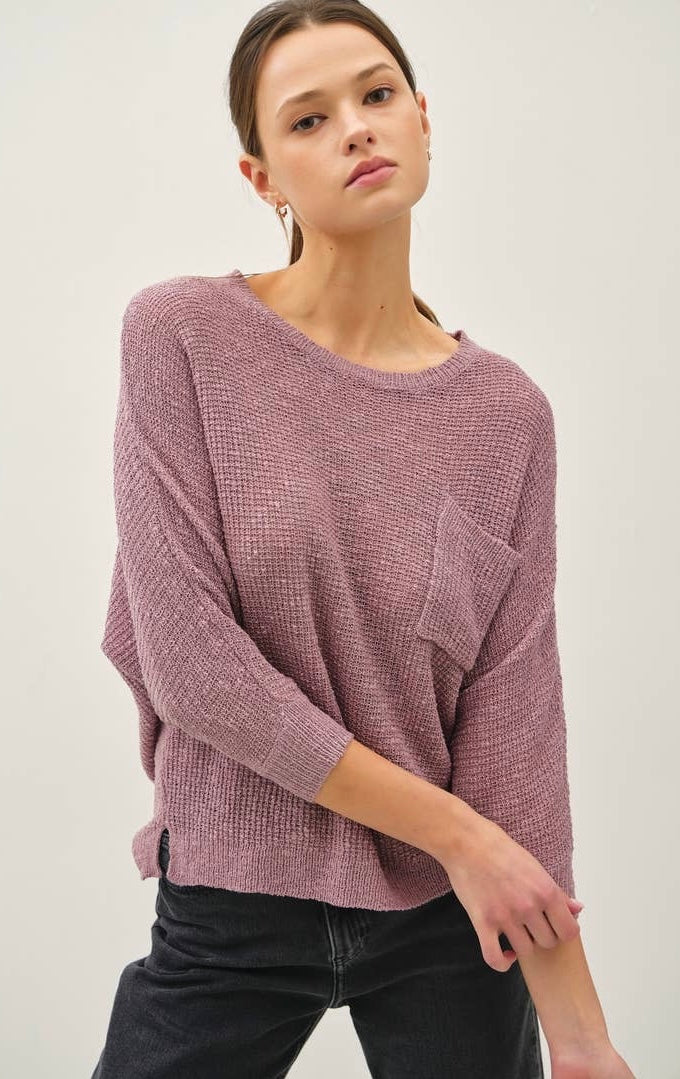 Mauve Knit Sweater