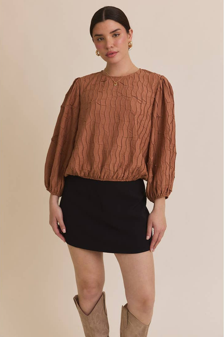 Womens Texture Blouse