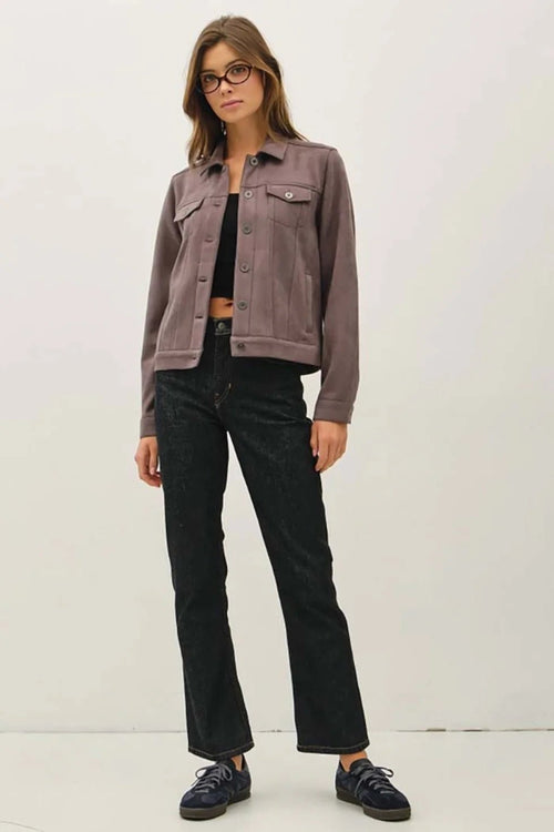 Buttery Suede Feel Jacket - 4 Daughters Boutique