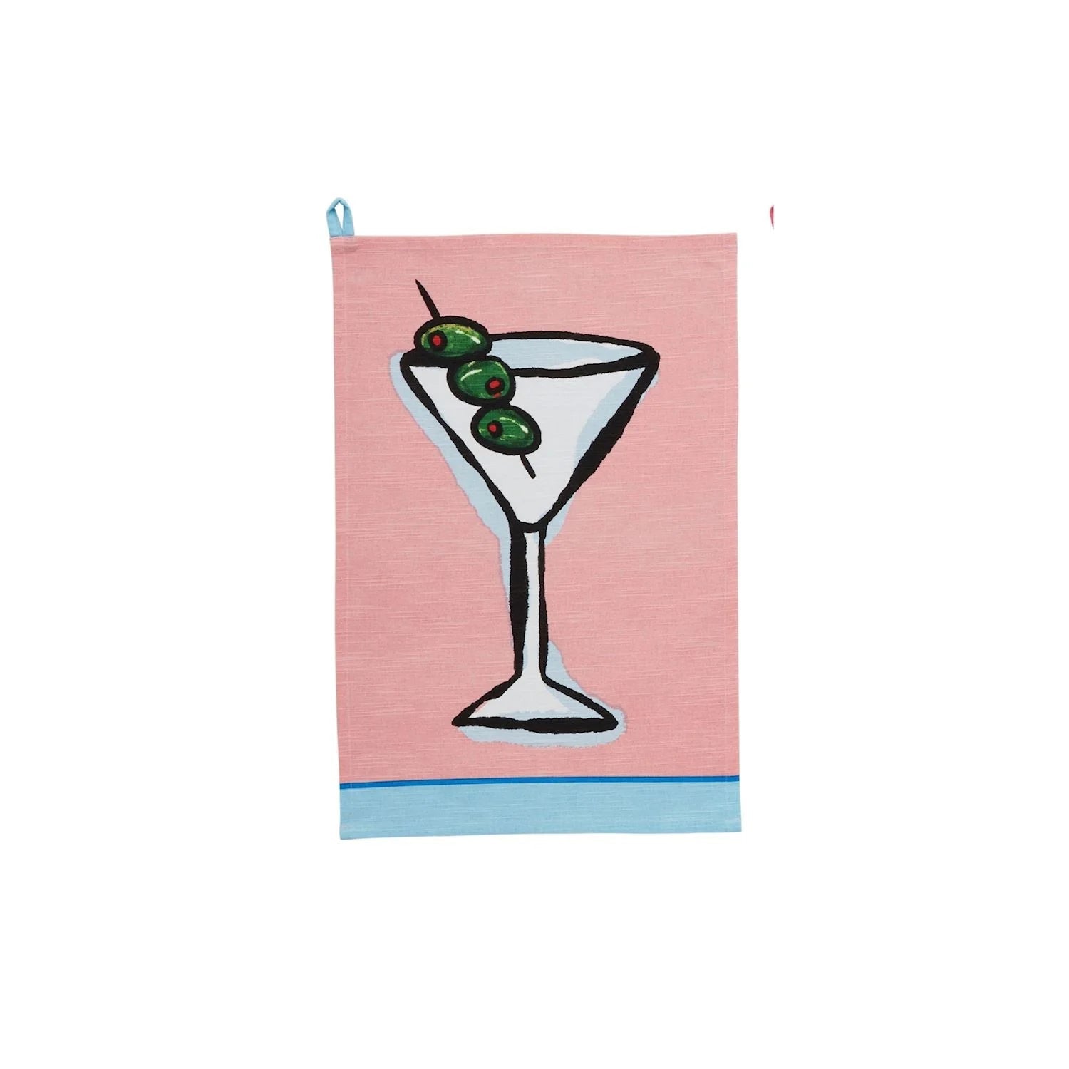 Color Trim Cocktail Towel - Martini - 4 Daughters Boutique