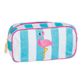 FLAMINGO EMBROIDERED TERRY CLOTH CASE - 4 Daughters Boutique