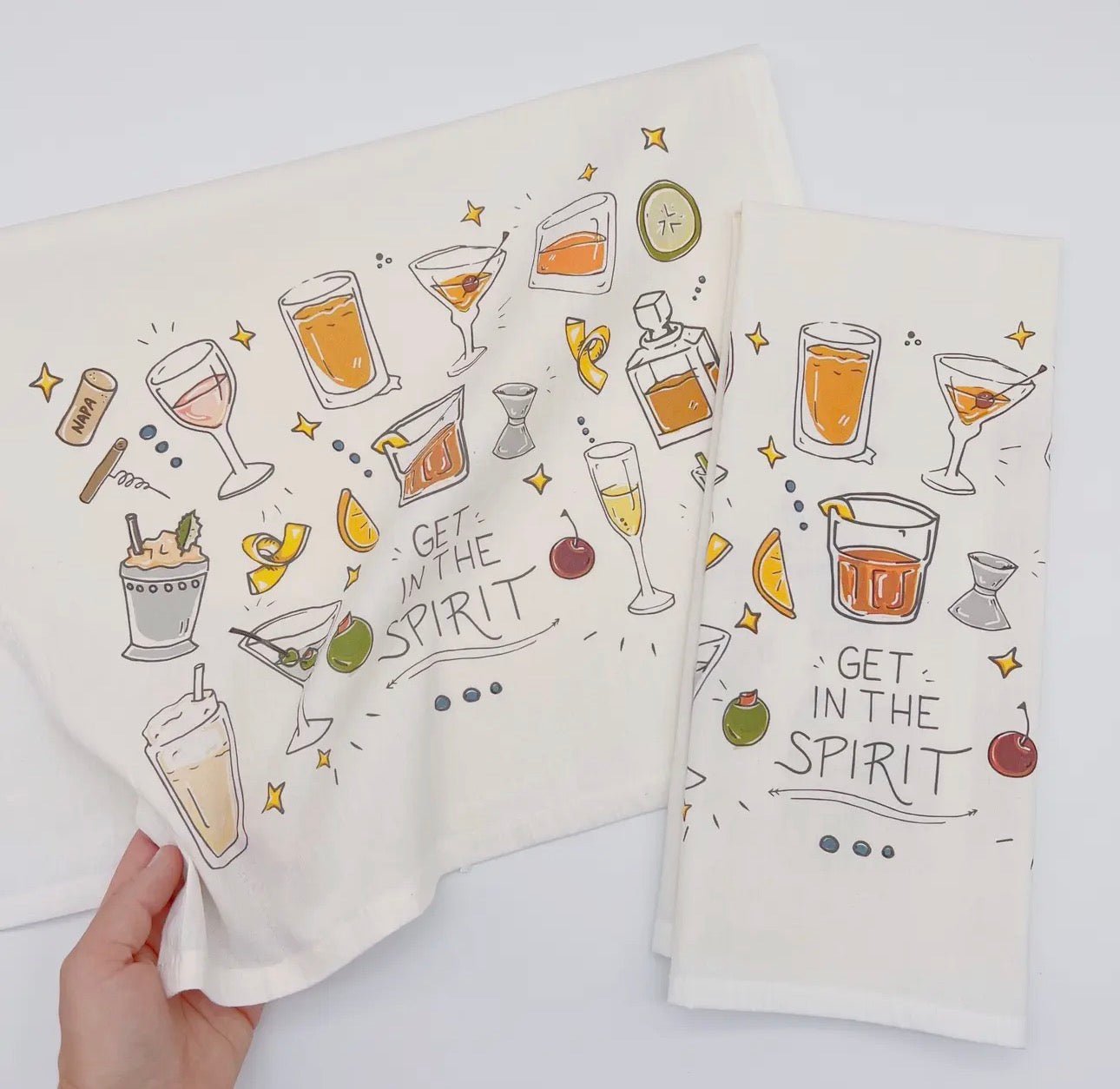 Get In The Spirit Tea Towel - 4 Daughters Boutique