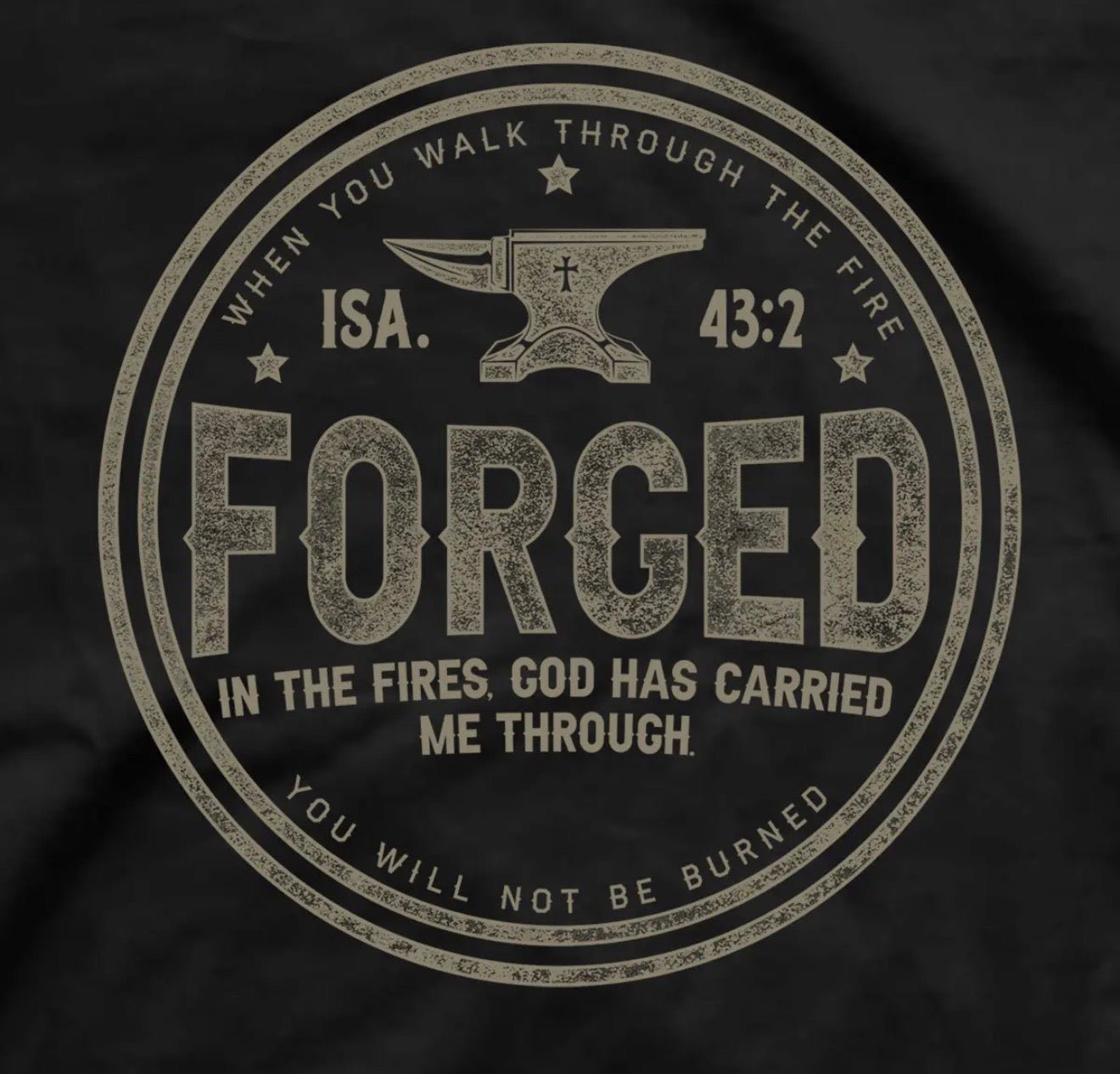Hold Fast - Forged in Fire - Tee - 4 Daughters Boutique