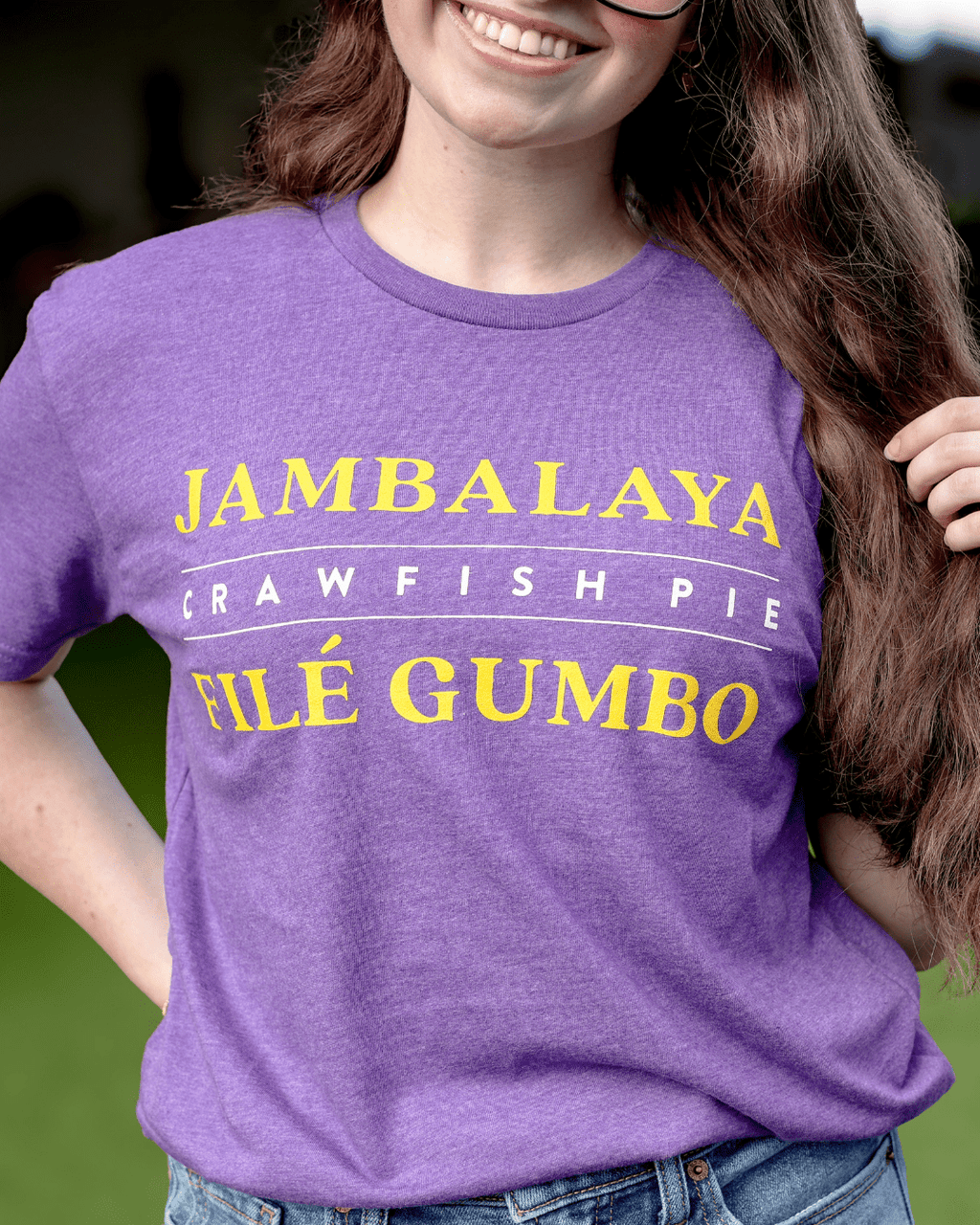 Jambalaya, Crawfish Pie, File’ Gumbo Tee - 4 Daughters Boutique