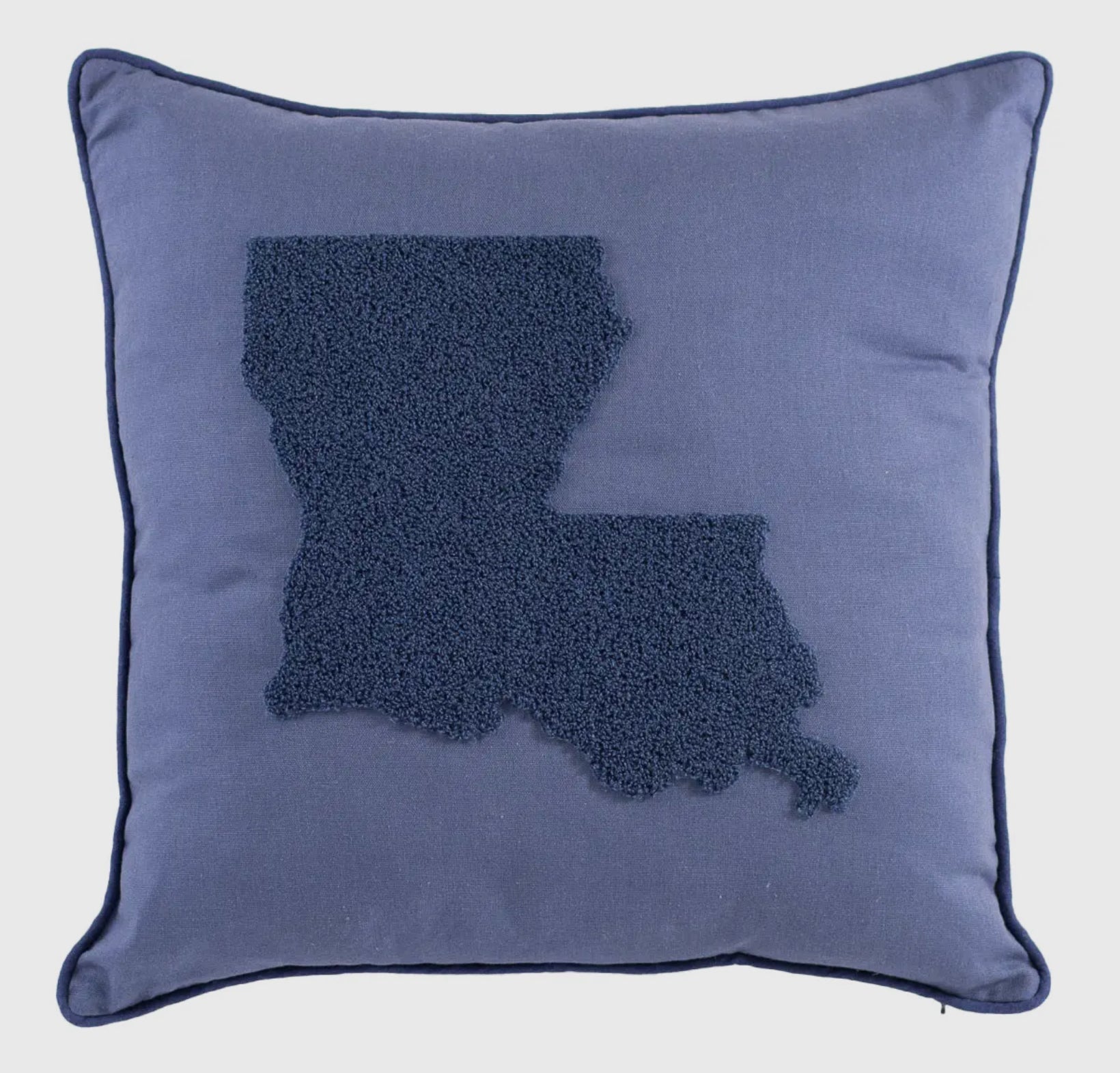 Louisiana Embroidered Pillow 18X18 - 4 Daughters Boutique