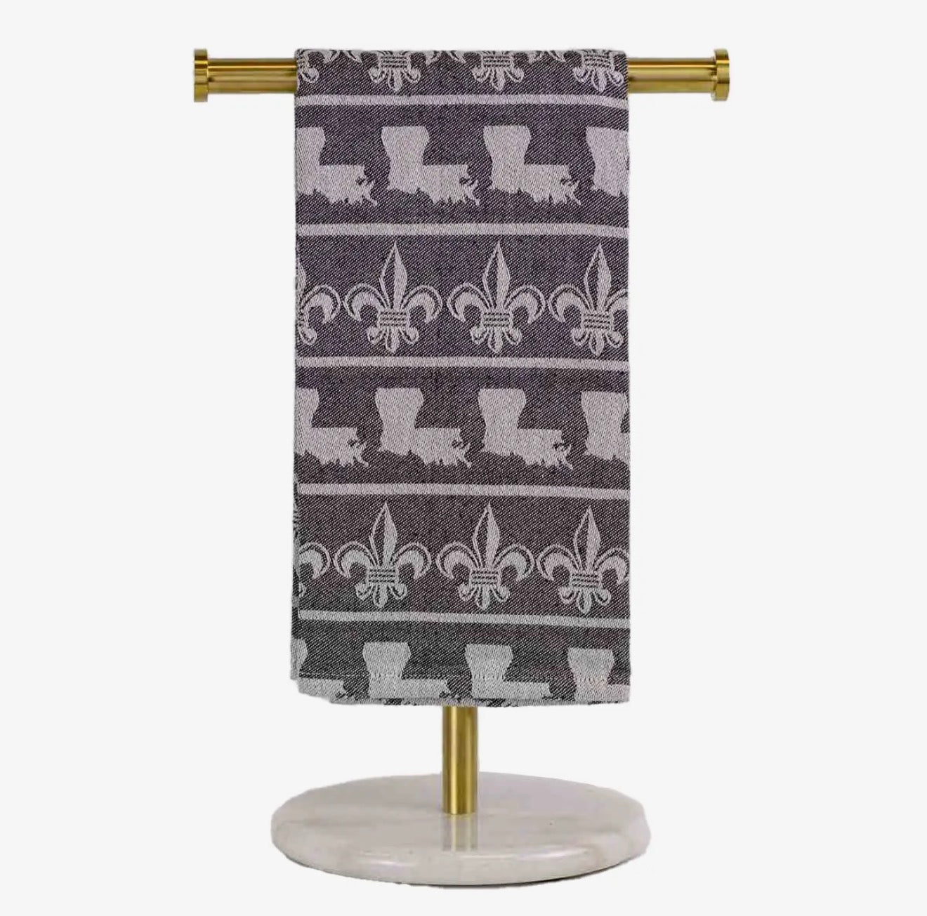 Louisiana Fleur Jacquard Hand Towel Cotton Decorative Kitchen And Bath Towel Absorbent And Durable - 4 Daughters Boutique