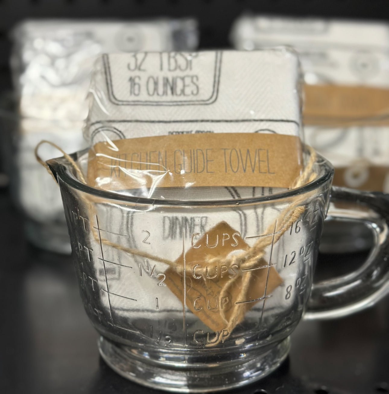 Measuring Cup with Kitchen Towel - 4 Daughters Boutique