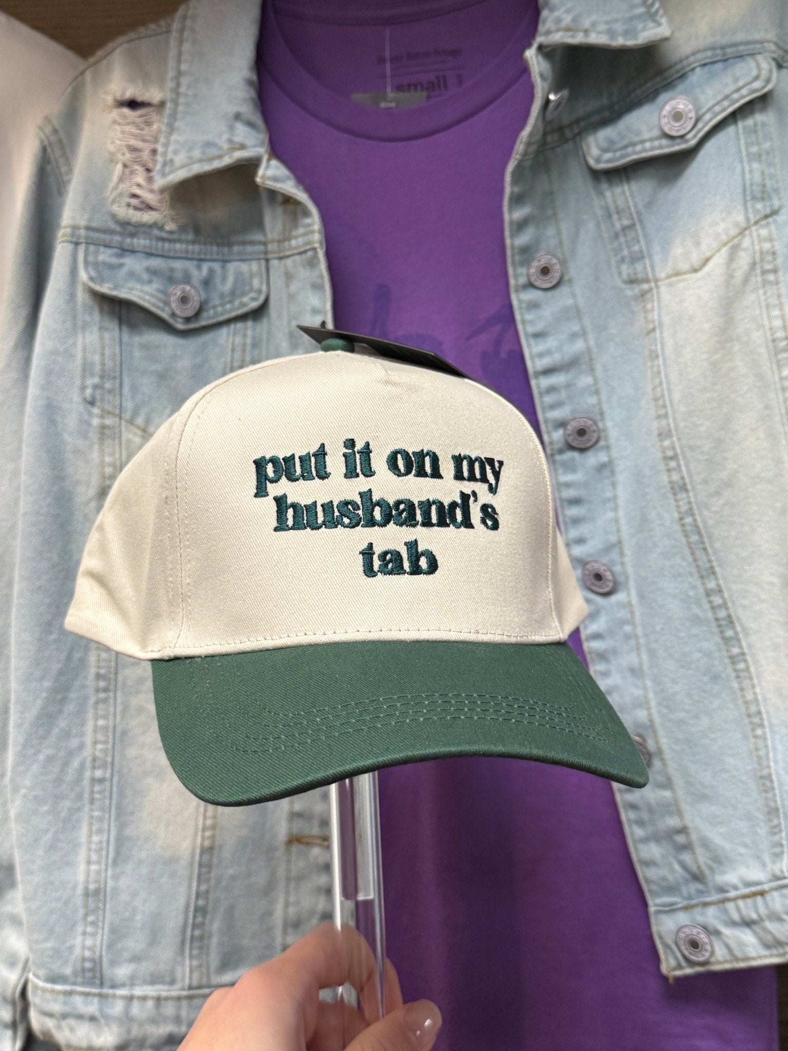 Put it On My Husbands Tab - Trucker Hat - 4 Daughters Boutique