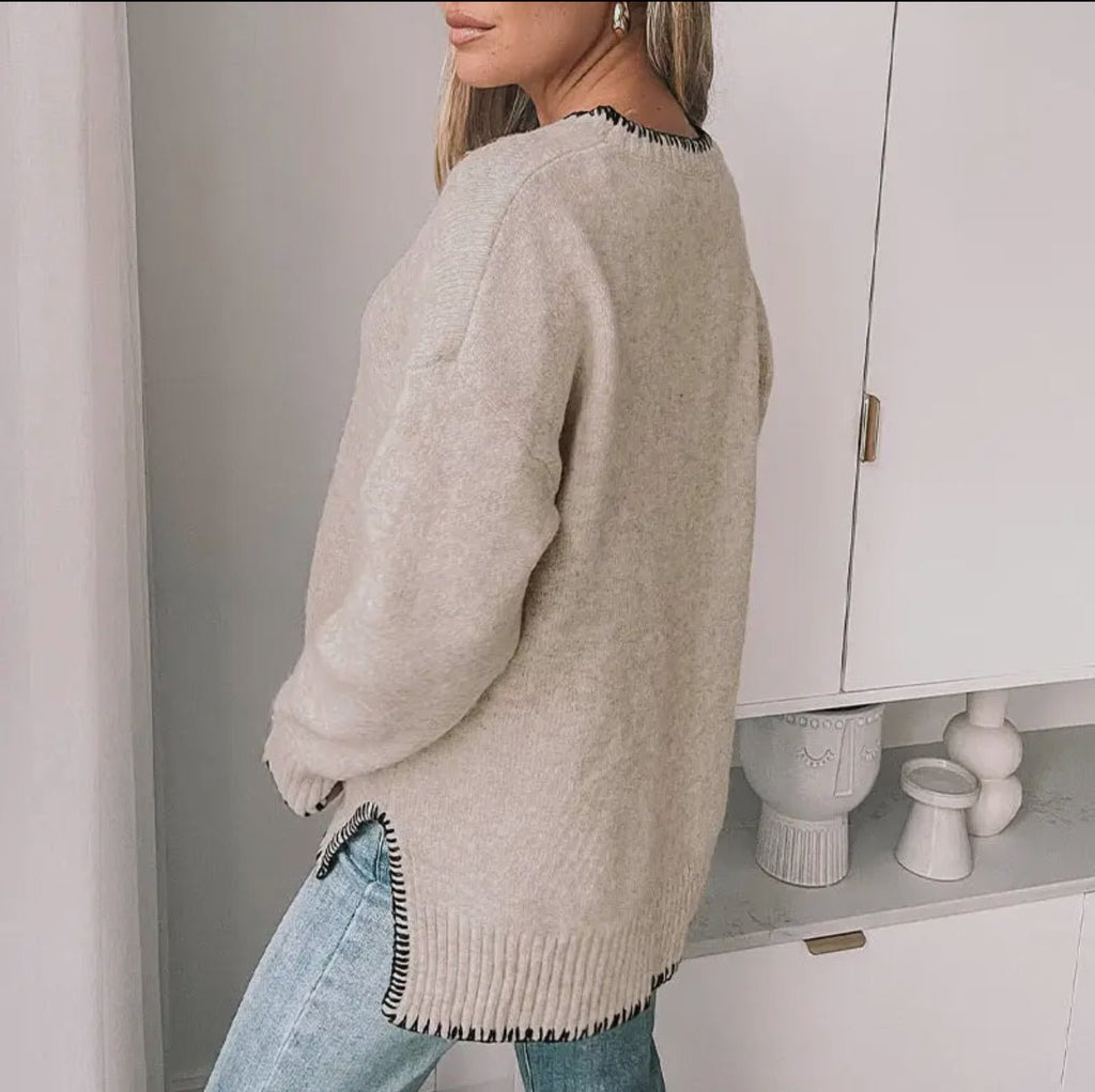 Split End Pullover Sweater - 4 Daughters Boutique