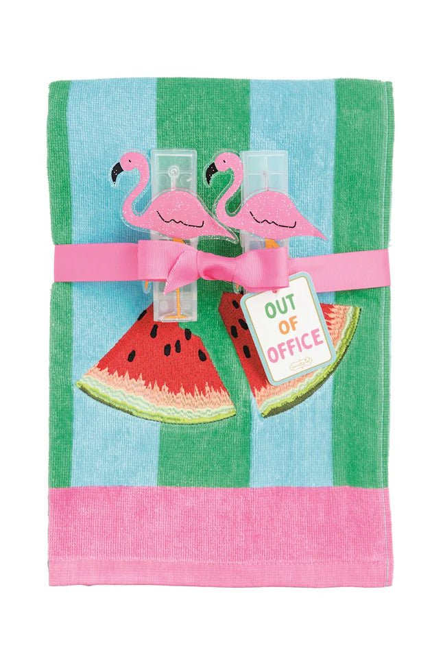 Terry Cloth Towel Set - Blue/Green - 4 Daughters Boutique