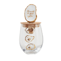 WORLD OYSTER WINE GLASS AND STOPPER SET - 4 Daughters Boutique